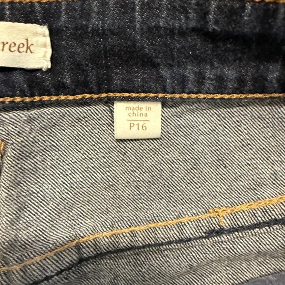 Coldwater Creek Womens Dark Wash Denim Jeans P16 Bootcut Mid Rise Stretch - Picture 7 of 13